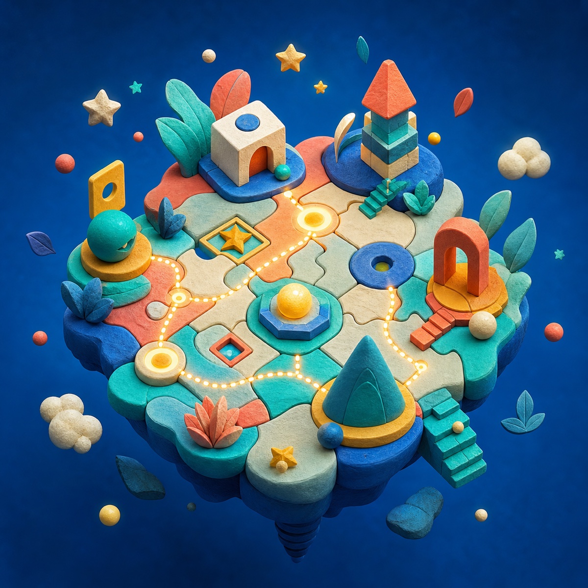 Original miniature game world created for JiaYou Studio