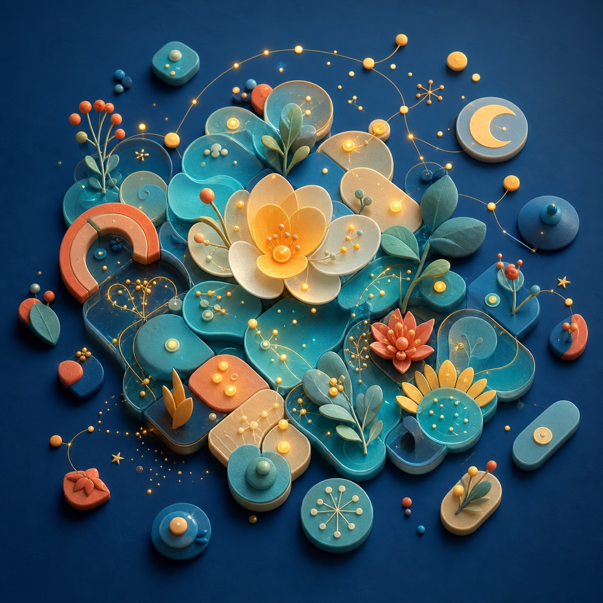 Original visual puzzle concept artwork by JiaYou Studio